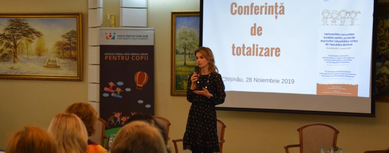 Conferință de totalizare a proiectului privind protecția drepturilor minorităților etnice, realizat de Tdh Moldova