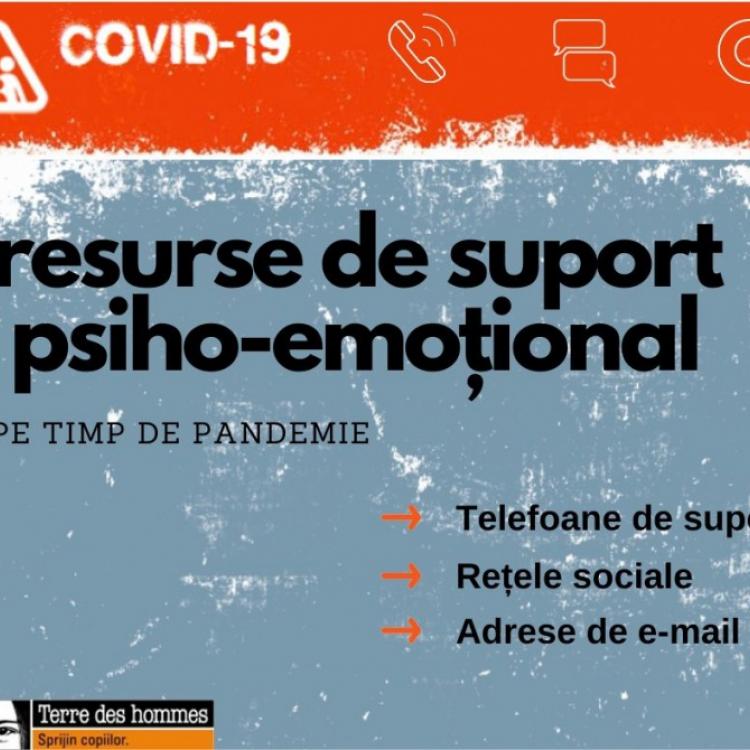 COVID-19: resurse de suport specializat psiho-emoțional